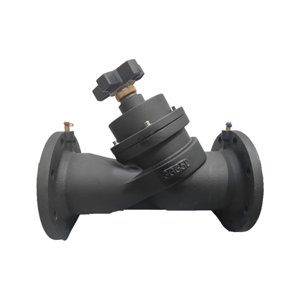 Балансировочный чугунный фланцевый клапан DN.ru Ду80 Ру16 L=315 мм ...