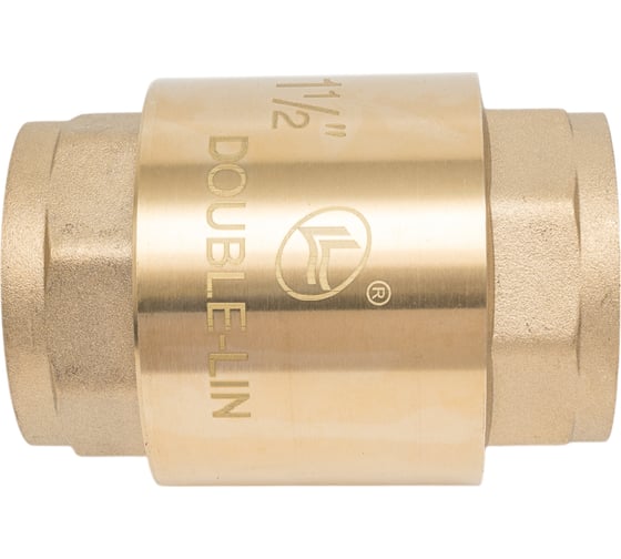 Обратный клапан DOUBLE-LIN латунный золотник В/В Ø1 1/2" LL5022 (1 1/2")
