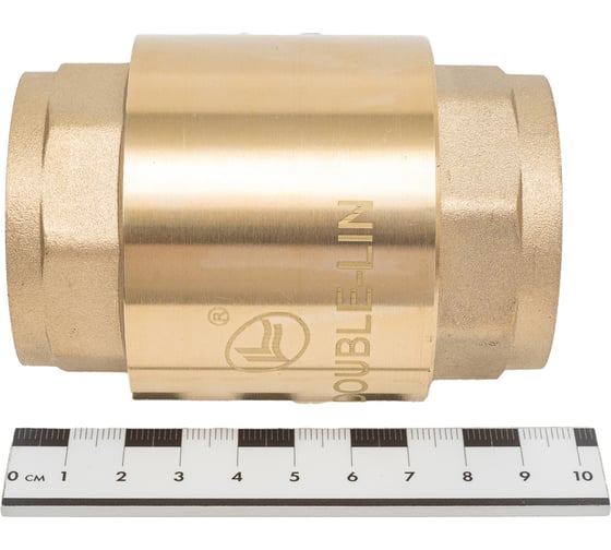 Обратный клапан DOUBLE-LIN латунный золотник В/В Ø1 1/2" LL5022 (1 1/2")