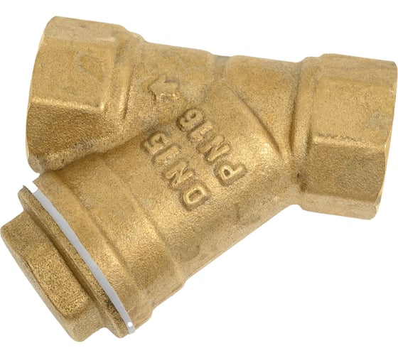Косой фильтр DOUBLE-LIN резьбовой латунный В/В Ø1/2" LL5005 (1/2")