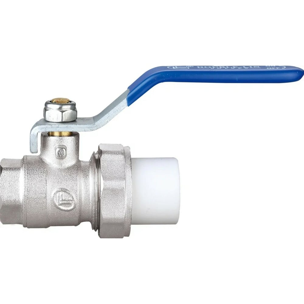 Шаровой кран DOUBLE-LIN 1 сварная головка и ВР, латунный резьбовой ...