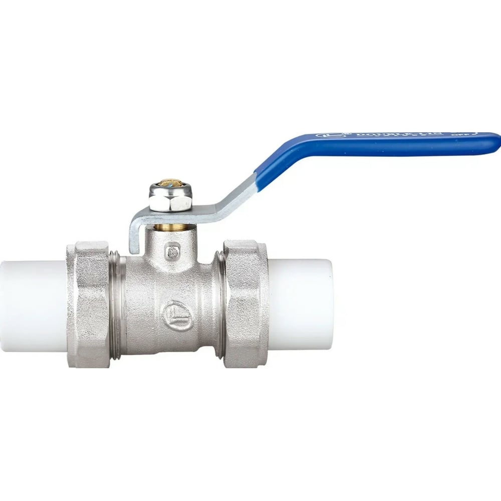 Шаровой кран DOUBLE-LIN 2 сварные головки, латунный резьбовой - 50x50 ...