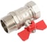 Шаровой кран DOUBLE-LIN Light неполнопроходной Вр-Нр бабочка - 1 LL1164 (1") 2