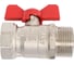 Шаровой кран DOUBLE-LIN Light неполнопроходной Вр-Нр бабочка - 1 LL1164 (1") 3