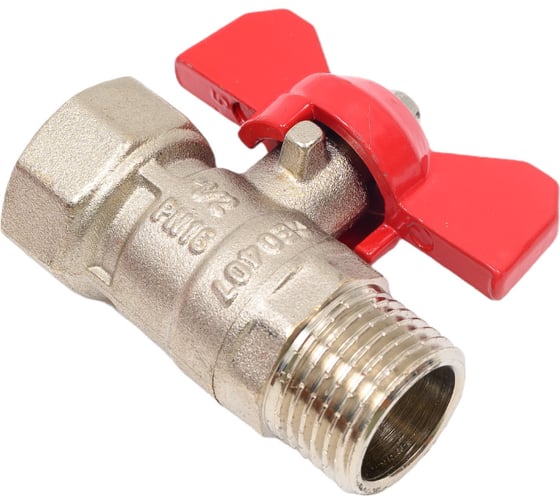 Шаровой кран DOUBLE-LIN Light неполнопроходной Вр-Нр бабочка - 1/2" LL1164 (1/2")