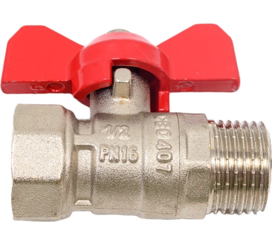 Шаровой кран DOUBLE-LIN Light неполнопроходной Вр-Нр бабочка - 1/2" LL1164 (1/2")