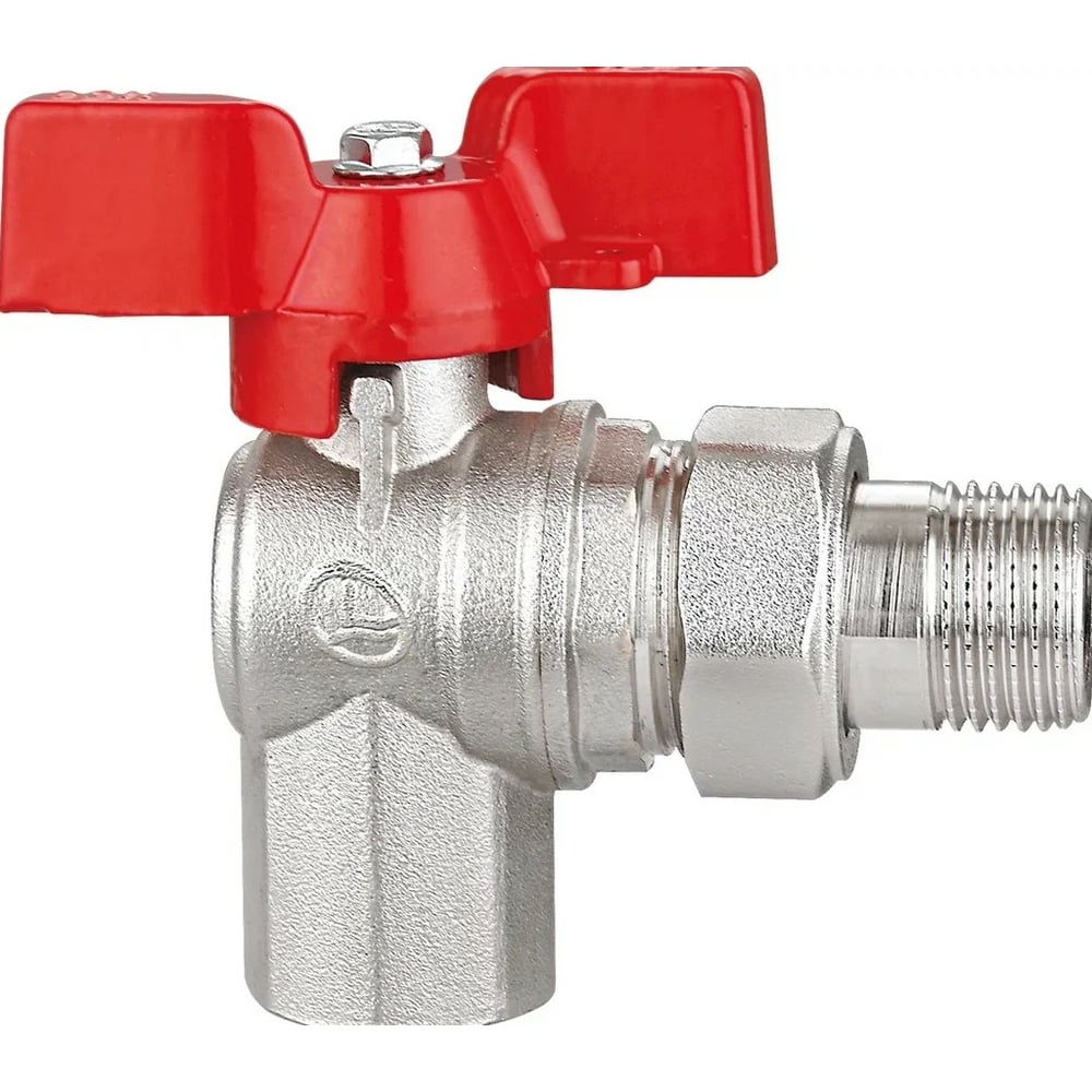 Шаровой Кран DOUBLE-LIN латунный бабочка, со сгоном (американка ...