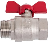 Шаровой Кран DOUBLE-LIN латунный резьбовой, бабочка НР/ВР 3/4" LL1041 (3/4")