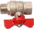 Шаровой Кран DOUBLE-LIN латунный резьбовой, бабочка НР/ВР 1/2" LL1041 (1/2") 2