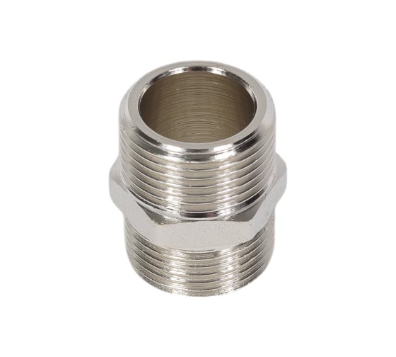 Ниппель DOUBLE-LIN резьбовой латунный Н/Н 3/4" LL6020 (3/4")