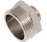Ниппель переходной резьбовой DOUBLE-LIN латунный никелированный Н/Н 1.1/2" x 3/4" LL6050 (1 1/2"x3/4") 2