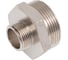 Ниппель переходной резьбовой DOUBLE-LIN латунный никелированный Н/Н 1.1/2" x 3/4" LL6050 (1 1/2"x3/4") 3