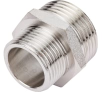 Ниппель переходной резьбовой DOUBLE-LIN латунный никелированный Н/Н 3/4" x 1/2" LL6050 (3/4"x1/2")