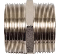 Ниппель переходной резьбовой DOUBLE-LIN латунный никелированный Н/Н 1.1/2" x 1" LL6050 (1 1/2"x1")