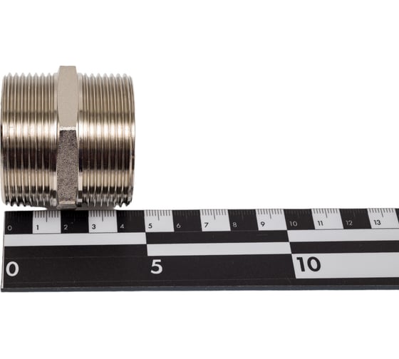 Переходной ниппель DOUBLE-LIN резьбовой латунный Н/Н 1.1/2" х 1" LL6050 (1 1/2"х1")
