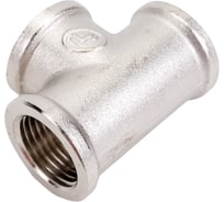 Тройник резьбовой DOUBLE-LIN латунный никелированный В/В/В 1/2" LL6016 (1/2")