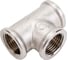 Тройник резьбовой DOUBLE-LIN латунный никелированный В/В/В 1/2" LL6016 (1/2") 2