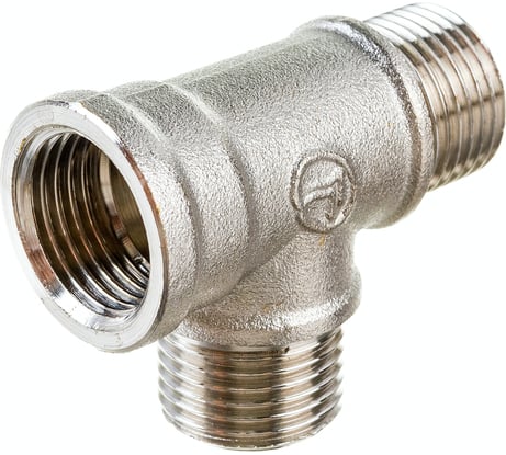 Тройник DOUBLE-LIN резьбовой латунный вр/нр/нр - 1/2" LL6120 (1/2")