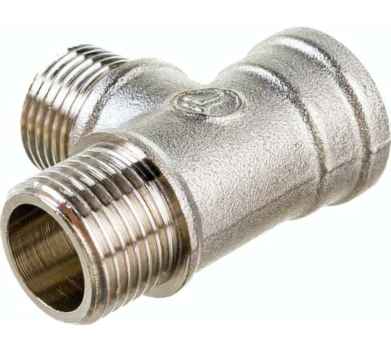 Тройник DOUBLE-LIN резьбовой латунный вр/нр/нр - 1/2" LL6120 (1/2")