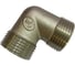 Угол резьбовой латунный никелированный DOUBLE-LIN нр/нр - 1/2" LL6136B (1/2") 1