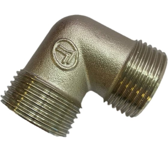 Угол резьбовой латунный никелированный DOUBLE-LIN нр/нр - 3/4" LL6136B (3/4") 1