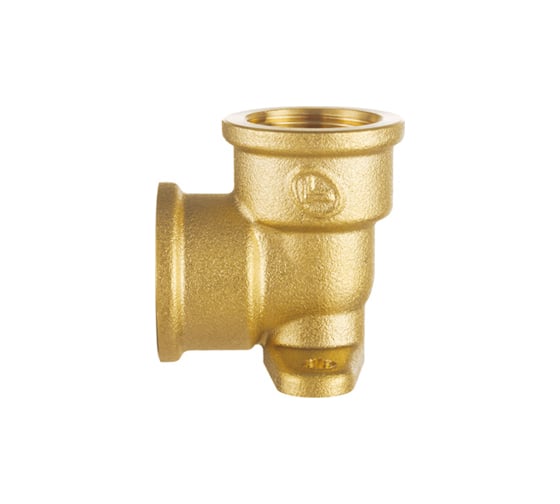 Угол DOUBLE-LIN резьбовой латунный, настенный - 1/2" LL6129 (1/2") 1
