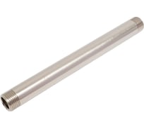 Латунный резьбовой удлинитель DOUBLE-LIN никелированный с наружной резьбой 1/2" - 200мм LL6150(1/2"-200)