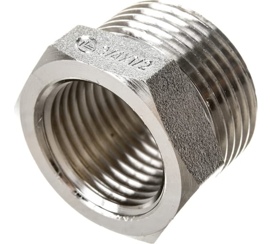 Футорка резьбовая латунная никелированная DOUBLE-LIN Н/В 1" x 3/4" LL6033 (1"x3/4") 1