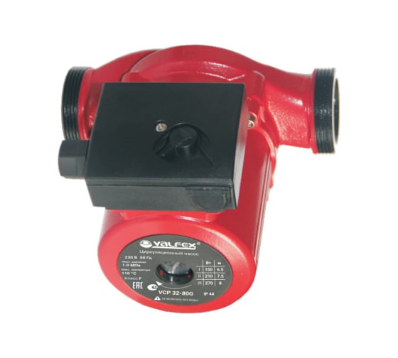 Циркуляционный насос Valfex VCP 32-80G 180 мм, с гайками RS32/8G-180