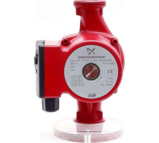 Циркуляционный насос Grundfos UPS 25/60 N корпус нержавеющая сталь НС-0027438