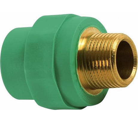 Комбинированная муфта Banninger полипропиленовая, зеленая, 40x1 НР 7R11097611