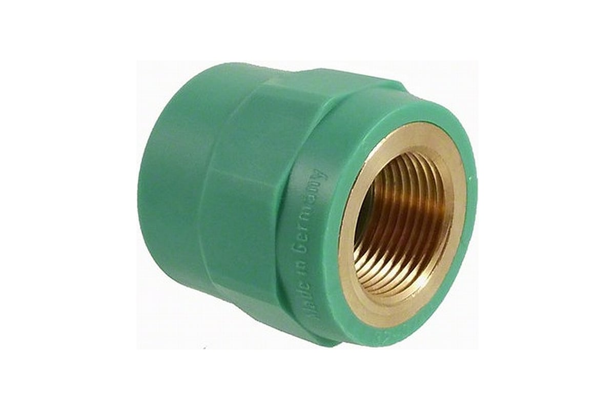 Комбинированная муфта Banninger полипропиленовая, зеленая, 75x2.1/2 ВР ...