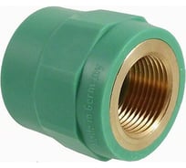 Комбинированная муфта Banninger полипропиленовая, зеленая, 20x3/4 ВР 7R11064511