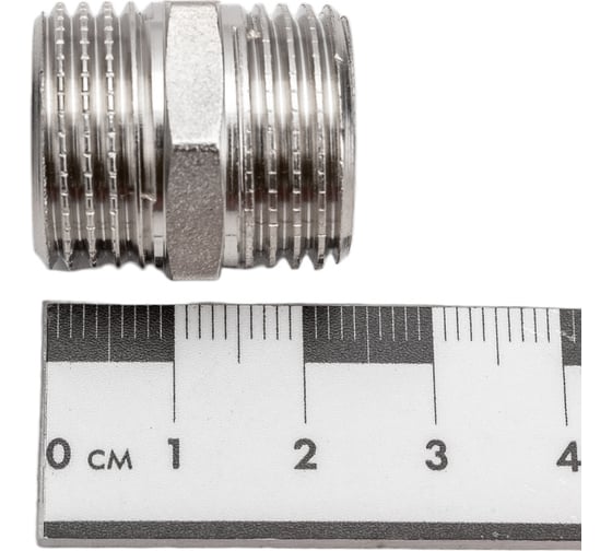 Ниппель STI  Ду15 (1/2") никелированный D270-04971