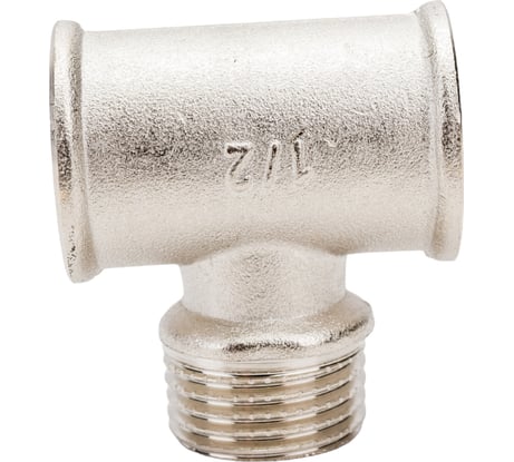 Тройник STI латунный Ду15 (1/2") В-Н-В никелированный D270-05065