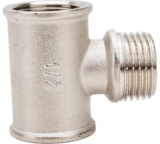 Тройник STI латунный Ду15 (1/2") В-Н-В никелированный D270-05065