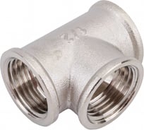 Тройник STI латунный Ду15 Ру16 никелированный D190-00074