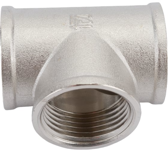 Тройник STI латунный Ду20 (3/4") никелированный D270-05069