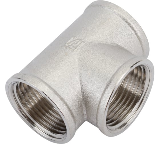 Тройник STI латунный Ду20 (3/4") никелированный D270-05069