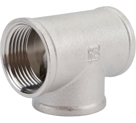 Тройник STI латунный Ду20 (3/4") никелированный D270-05069