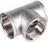 Тройник STI латунный Ду25 (1") никелированный D190-00079 2