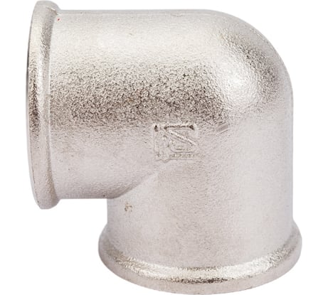 Угольник STI латунный Ду15 (1/2") Ру16 ВР/ВР никель D270-05006