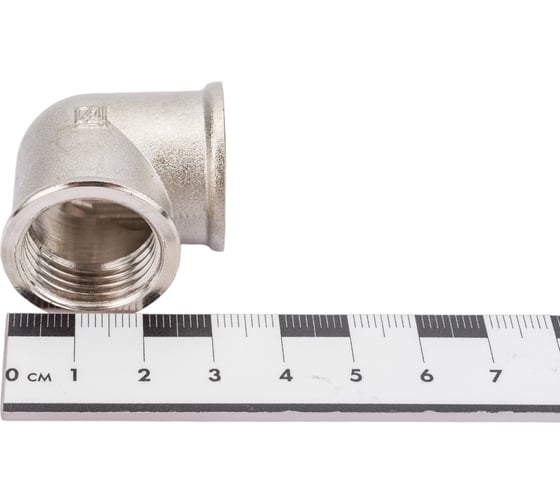 Угольник STI латунный Ду15 (1/2") Ру16 ВР/ВР никель D270-05006
