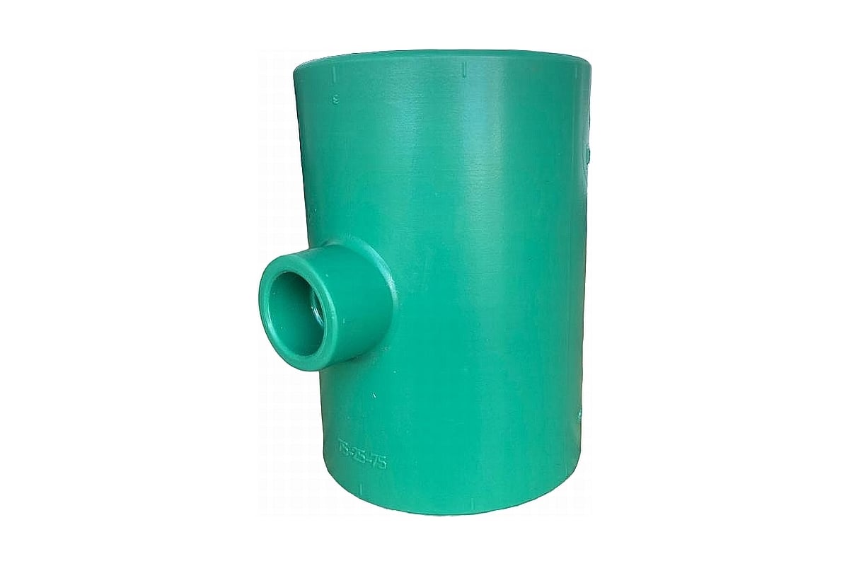 Переходной тройник Banninger полипропиленовый, зеленый, 75x25x75 мм ...