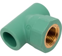 Комбинированный тройник Banninger полипропиленовый, зеленый, 20x1/2x20 ВР 7R41064311
