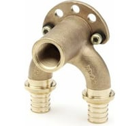 Настенный угольник REHAU 16, 20, 1/2, бронза RX+, проходной, короткий 14564161001