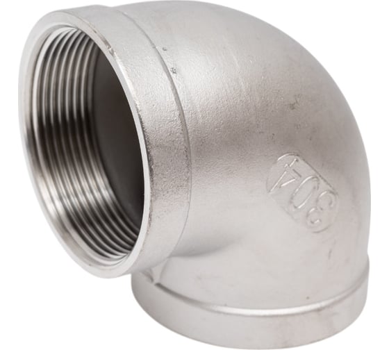 Отвод TITAN LOCK 90, нержавеющая сталь (уголок) ВР/ВР, 2" AISI304 TL200ELFF