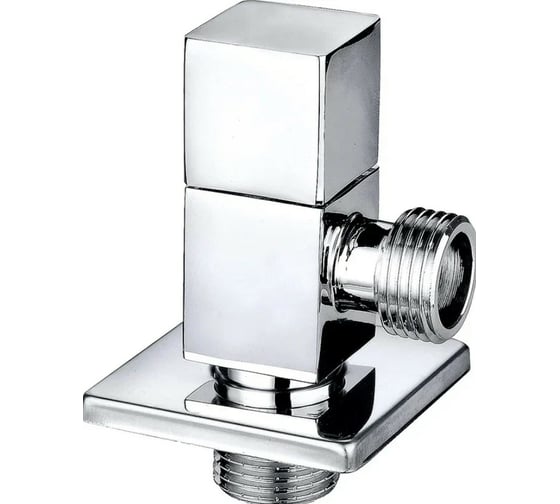 Угловой вентиль DOUBLE-LIN хром, керамическая букса, чашка Ду=1/2x1/2 LL3080 A (1/2x1/2) 1