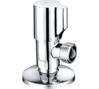 Угловой вентиль DOUBLE-LIN хром, керамическая букса, чашка Ду=1/2x3/4 LL3131 (1/2x3/4)