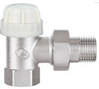 Клапан под термоголовку DOUBLE-LIN угловой, резьбовой, латунный Ду=1/2 LL3060C (1/2")